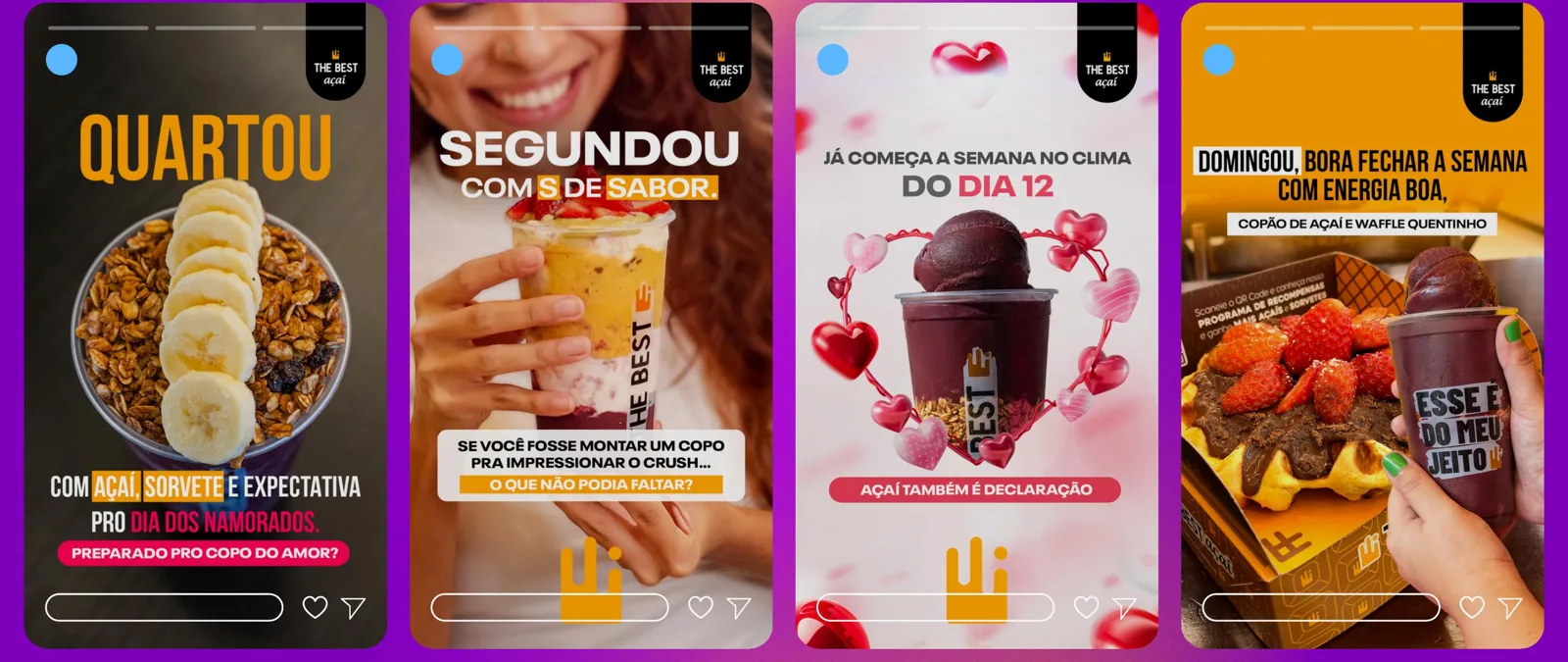 Stories da The Best Açaí